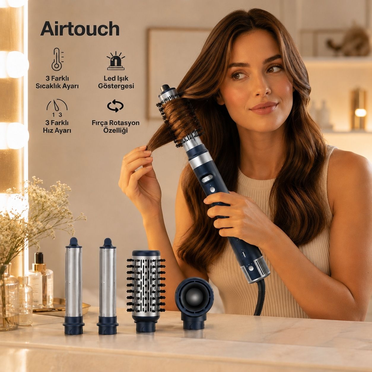Airtouch Saç Şekillendirici Set - Fakir