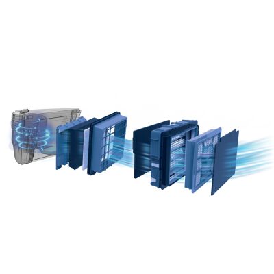 Filter Pro Toz Torbasız Elektrikli Süpürge Bordeaux - 9