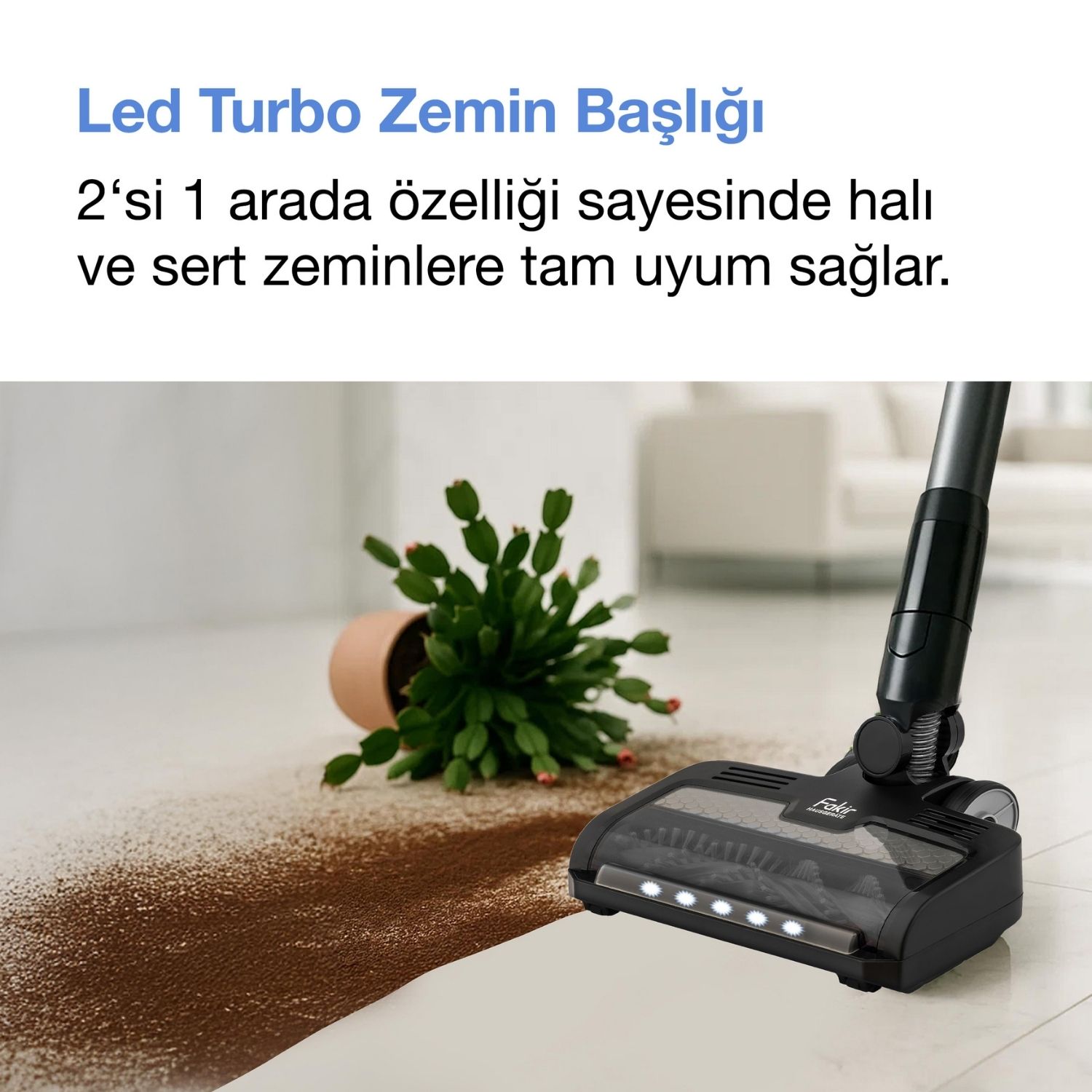 Inovator 6158 Plus Dikey Şarjlı Kablosuz Süpürge I Fakir Hausgerate
